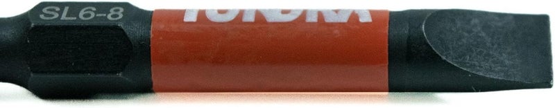 Tundra Tools #6-8 Impact Screwdriving Slotted Bits, 5 pack, impact rated for impact drivers - Image 3